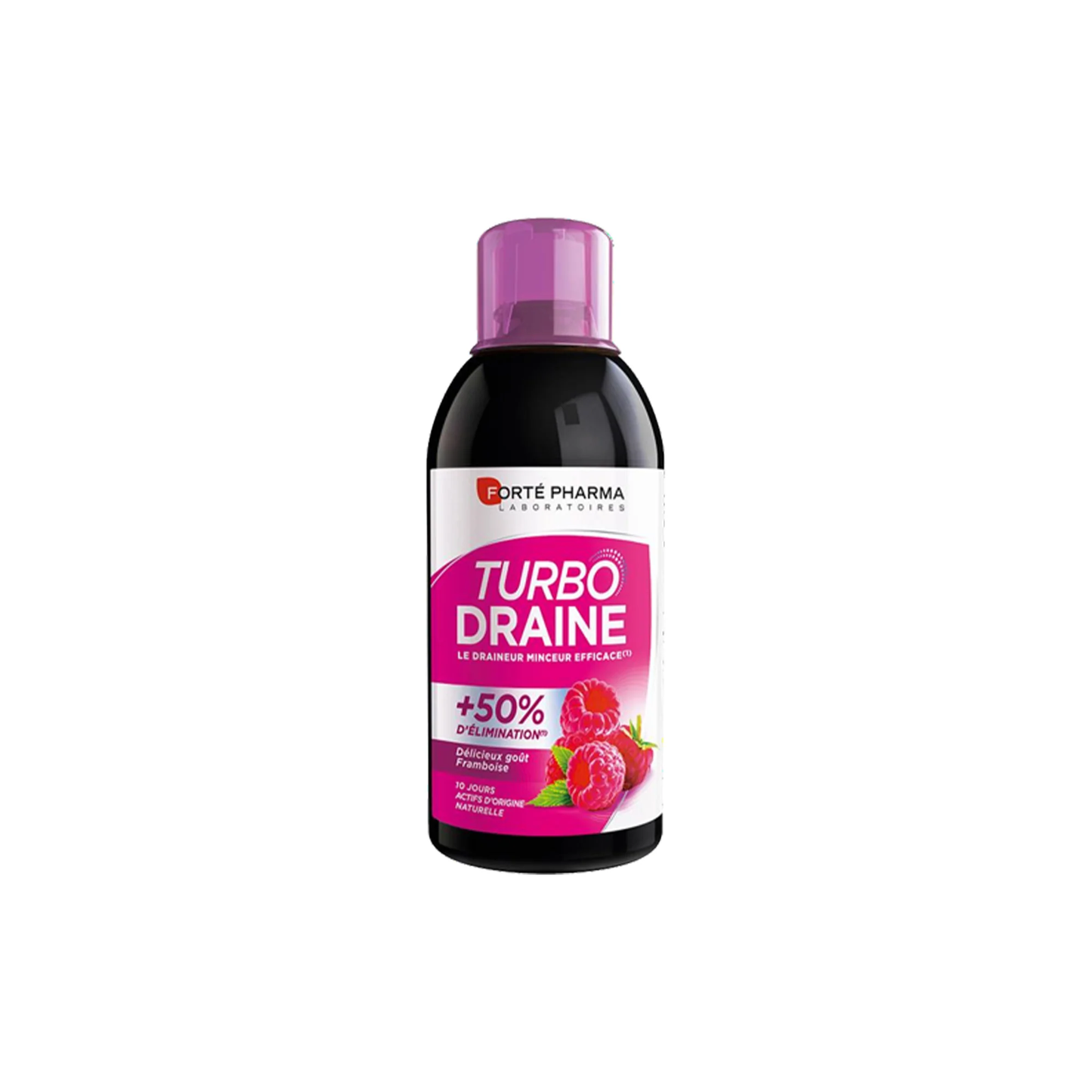 Forte Pharma - Turbodraine Raspberry 500ml with measuring cap