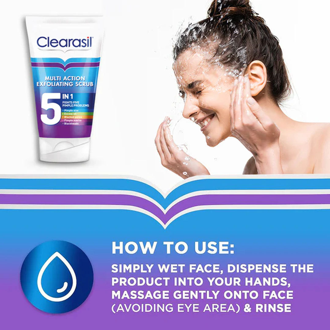 Clearasil - Multiaction 5 In 1 Exfoliating Scrub 150 ml