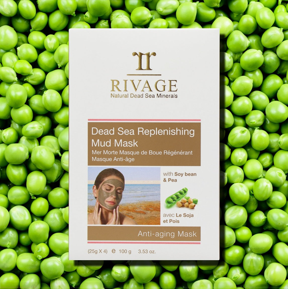 Rivage - Dead Sea Replenishing Facial Mud Mask - Pack of 4 Sachets (25g X 4)