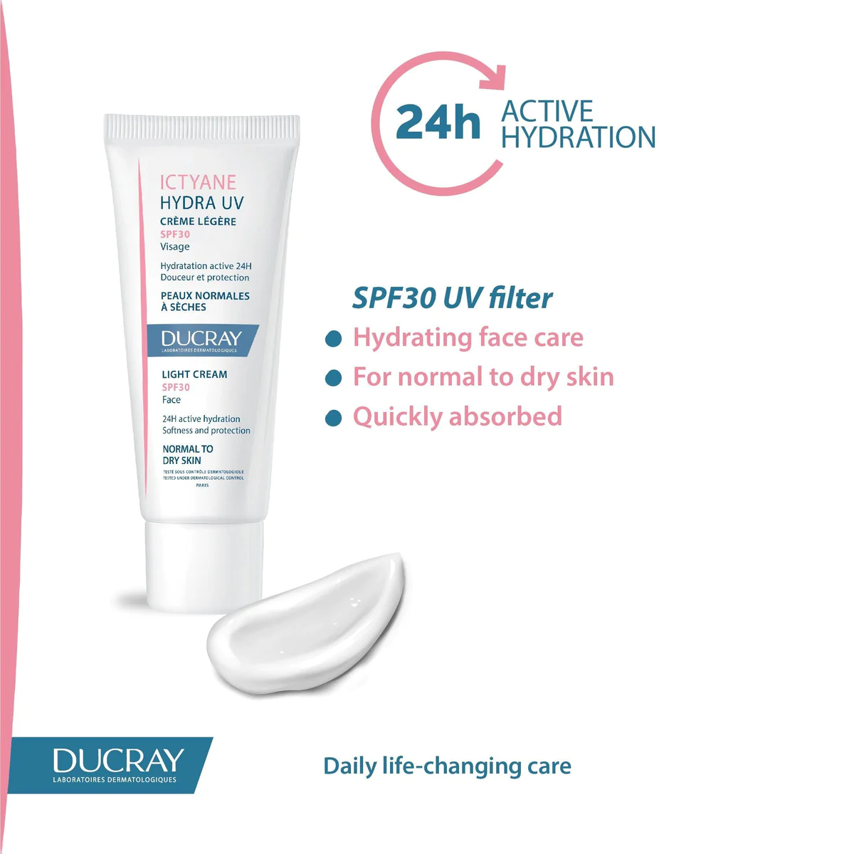 Ducray - Ictyane Hydra UV SPF 30 Cream 40 ml