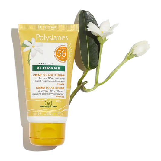 Klorane - Sublimating Sun Cream Spf 30 With Organic Tamanu & Monoi Face 50 ml