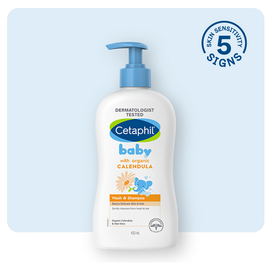 Cetaphil - Baby Calendula Wash & Shampoo 400 ml Pump