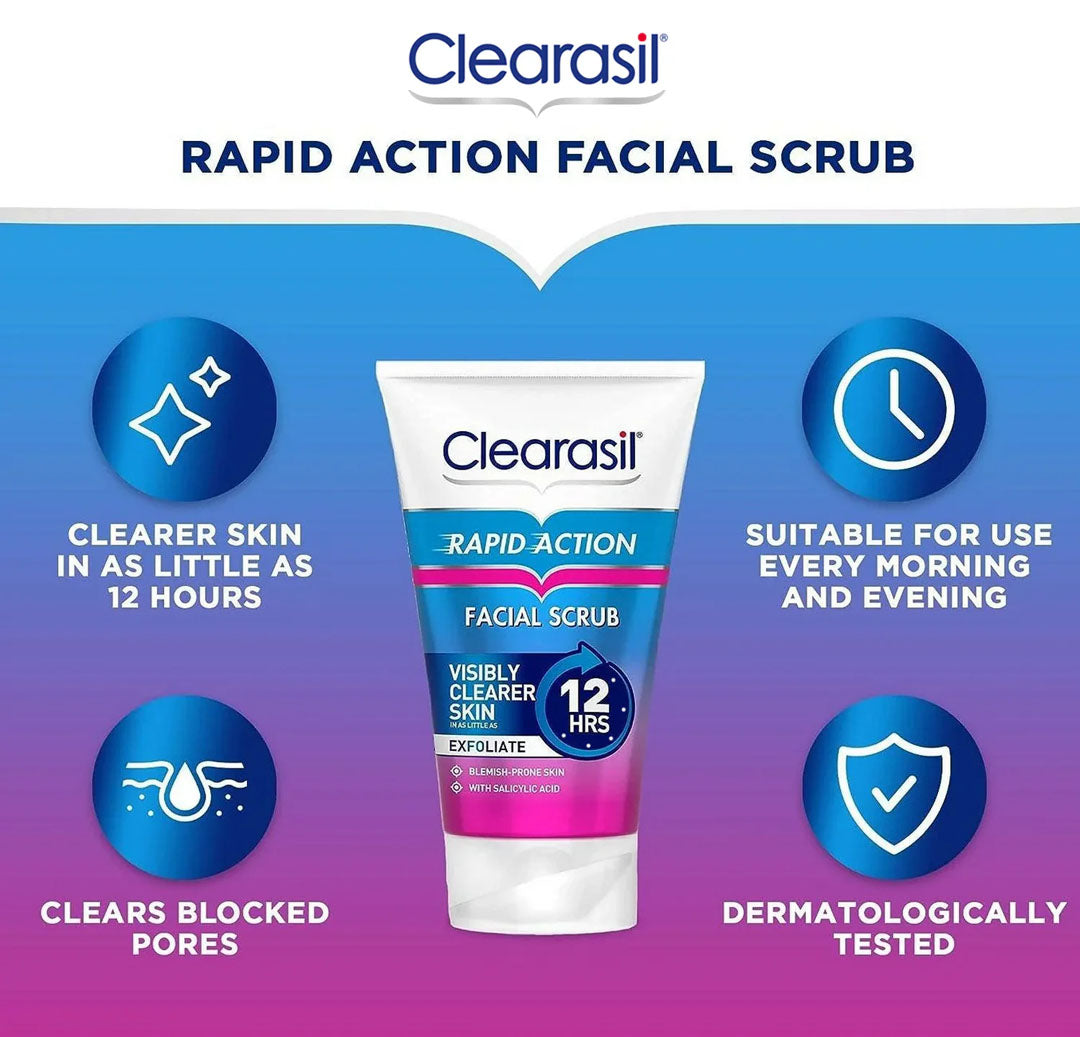 Clearasil - Rapid Action Scrub 125 ml