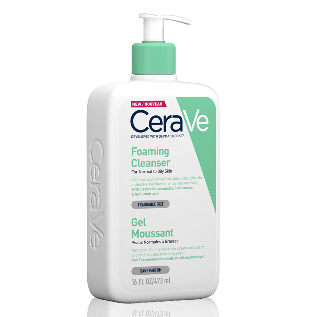 CeraVe - Foaming Cleanser for Normal to Oily Skin with Hyaluronic Acid 473 ml