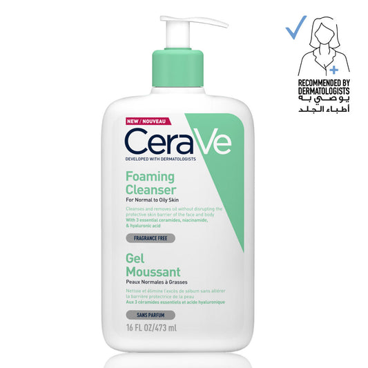 CeraVe - Foaming Cleanser for Normal to Oily Skin with Hyaluronic Acid 473 ml