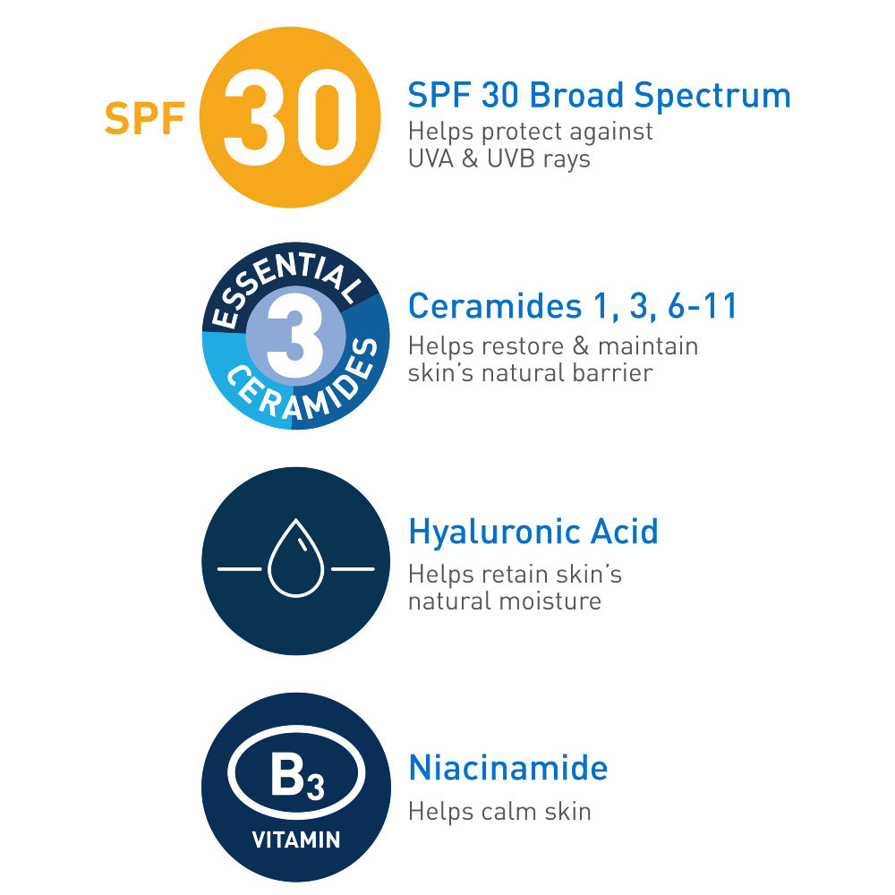 CeraVe - AM Facial Moisturizing Lotion SPF30 with Hyaluronic Acid 52 ml