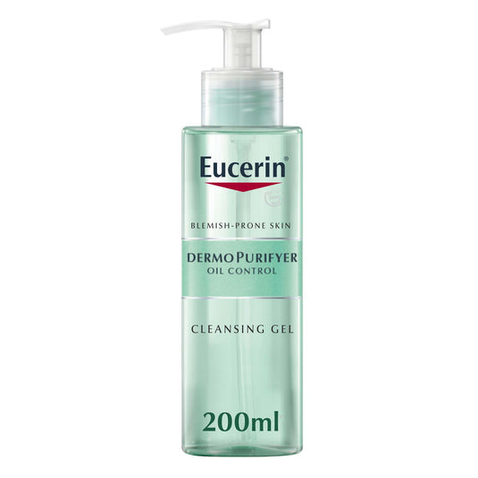 Eucerin - Dermopurifyer Cleansing Gel, Acne-Prone Skin, Fragrance-Free, Soap-Free, 200 ml