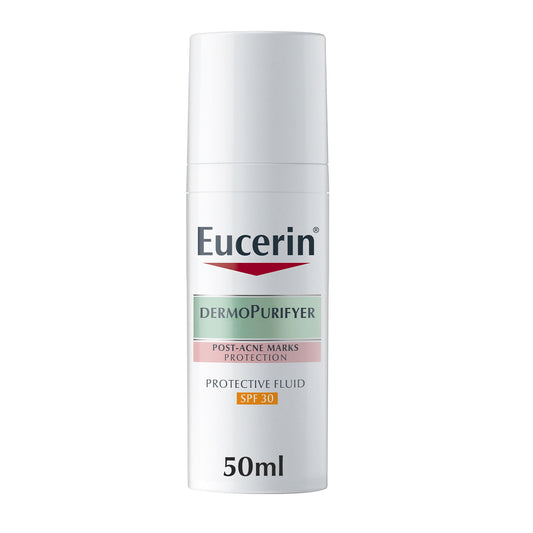 Eucerin - Dermopurifyer Protective Fluid With Spf 30, Post-Acne Marks Reduction, 50 ml