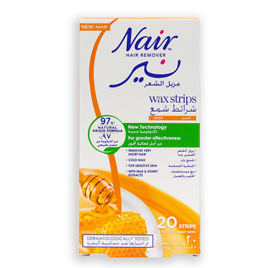 Nair - Body Wax Strips Milk&Honey 20S