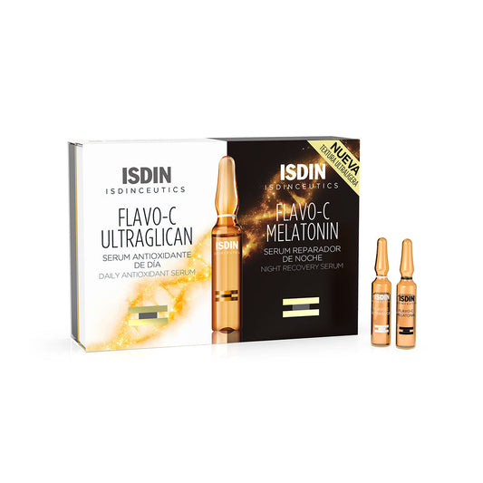 ISDIN - Isdinceutics Day & Night: Flavo-C Melatonin & Ultraglican 10U+10U 2 ml