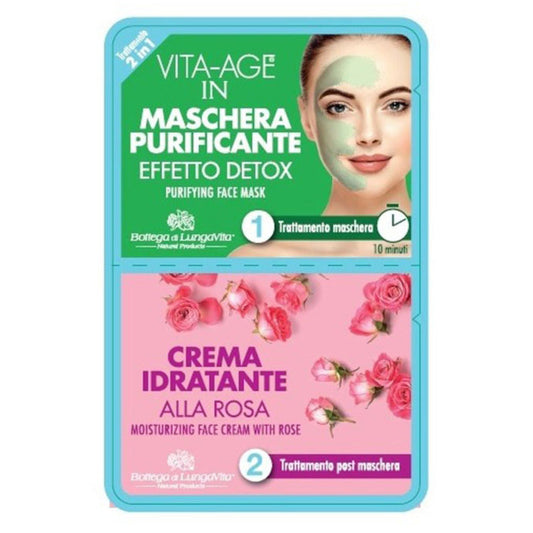 Vita-Age - 2 In 1 Face Treatment Detox & Moisturizing Mask 15 ml